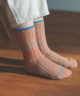TMSO-156 【Cotton Hemp 3×1 Rib nep yarn socks】