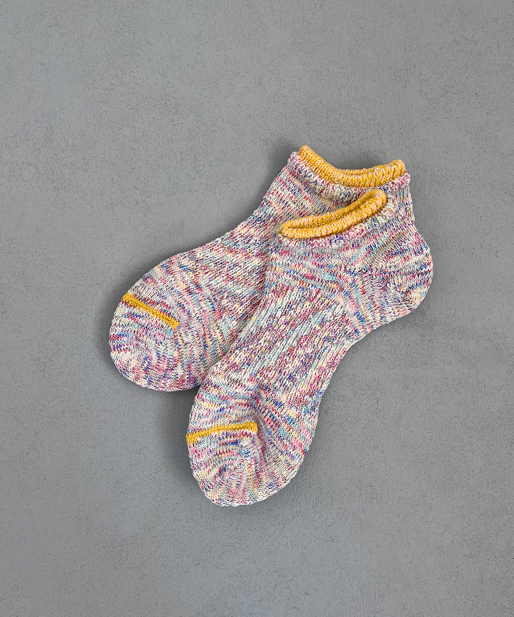 TM52S-209【  For sneaker mix yarn Hemp socks 】