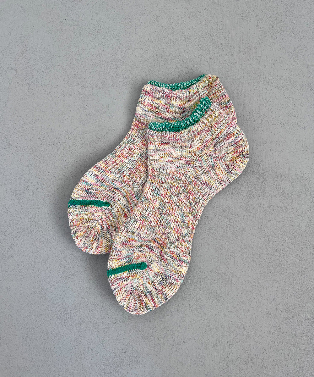 TM52S-209【  For sneaker mix yarn Hemp socks 】