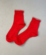 TM52S-207【 Organic cotton  pop of color Hemp socks 】