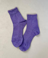 TM52S-207【 Organic cotton  pop of color Hemp socks 】
