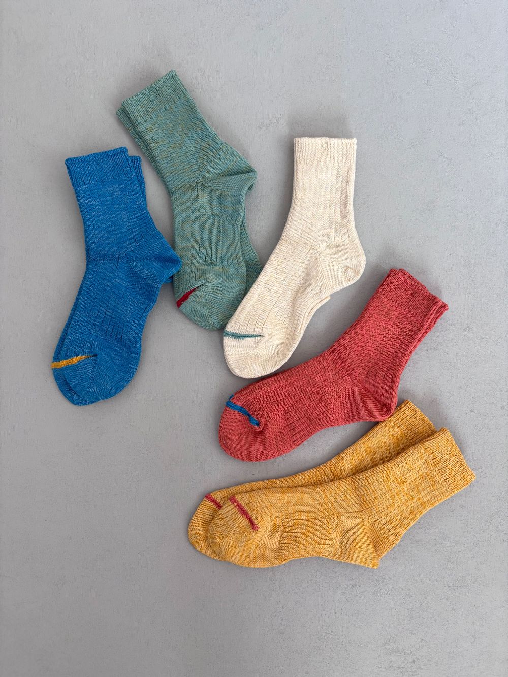 TM52S-211【 Organic cotton heather color Hemp socks 】