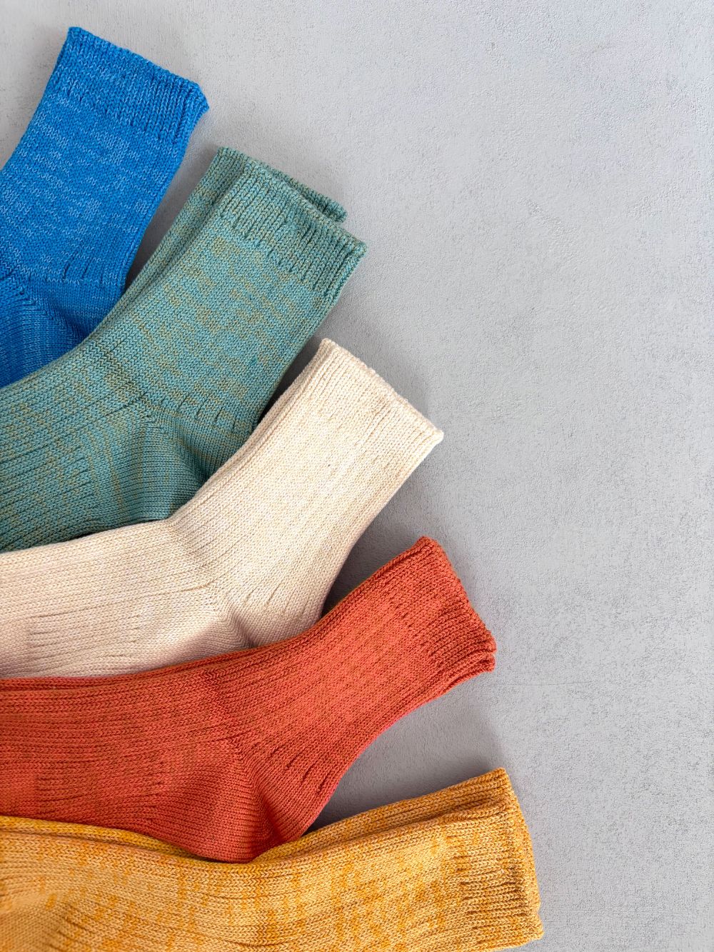 TM52S-211【 Organic cotton heather color Hemp socks 】