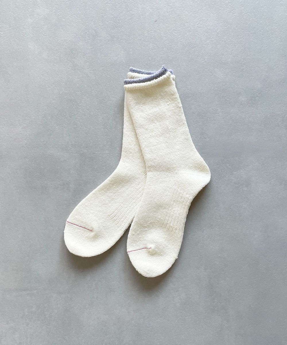 TM52W-216【シンプルであたたかいウールと麻の靴下 】