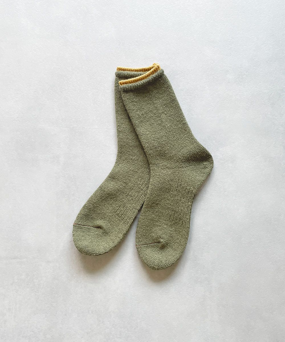 TM52W-216【シンプルであたたかいウールと麻の靴下 】