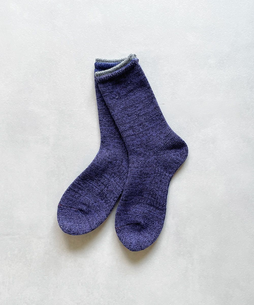 TM52W-216【シンプルであたたかいウールと麻の靴下 】