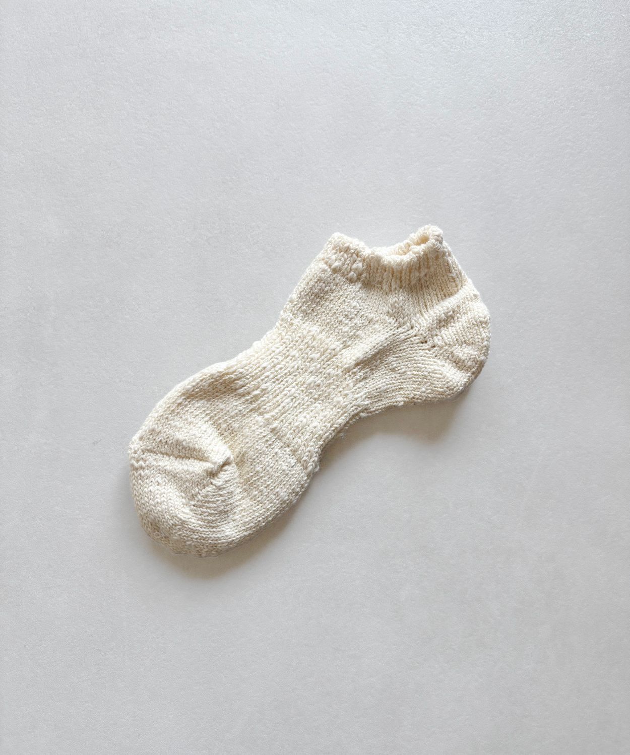 TM62S-231【天然素材で短い丈の麻の靴下 】