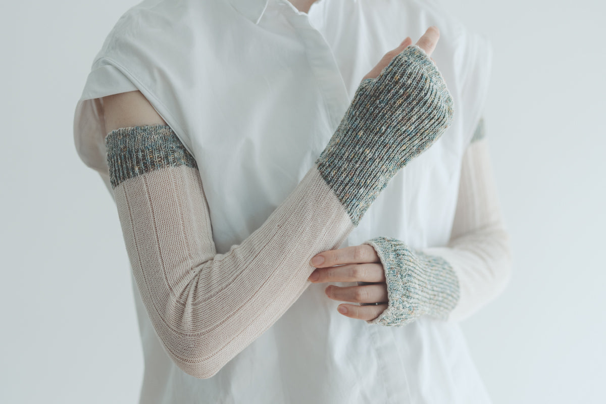 香川で編んだ麻のアームカバー【AMU ARM COVER（standard）】 – SUNNY NOMADO