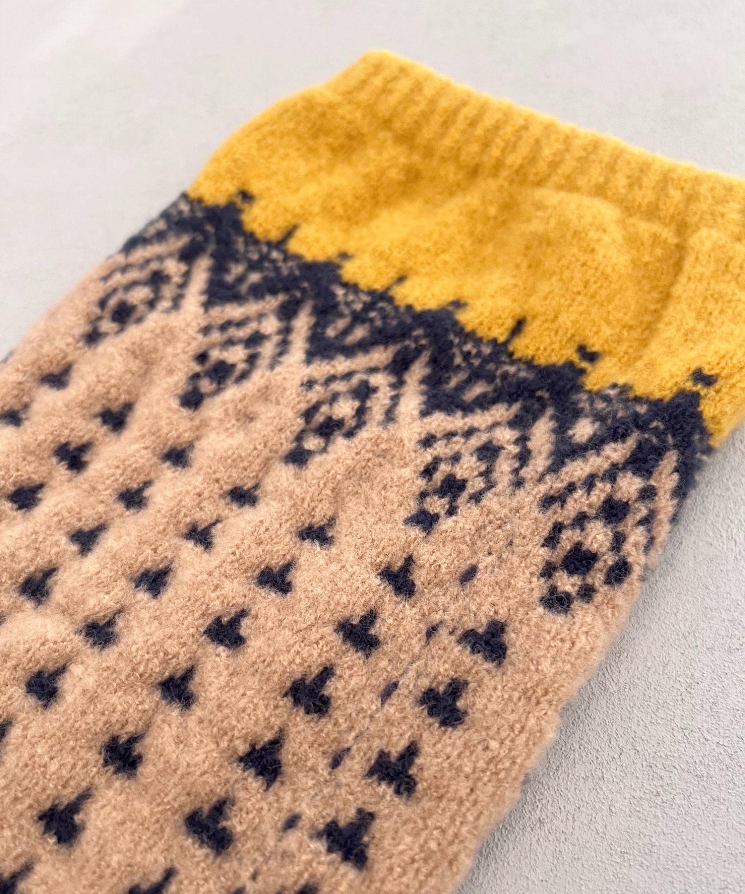 香川で編んだレッグウォーマー nordic