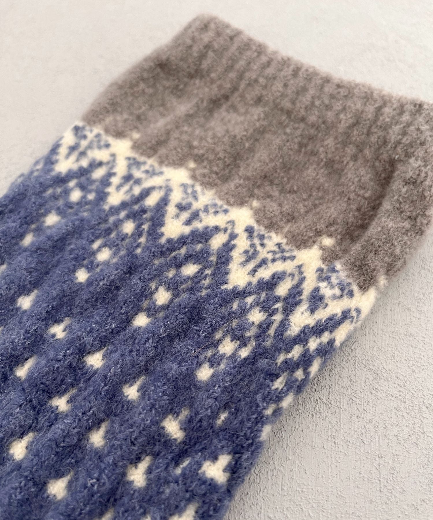 香川で編んだレッグウォーマー nordic