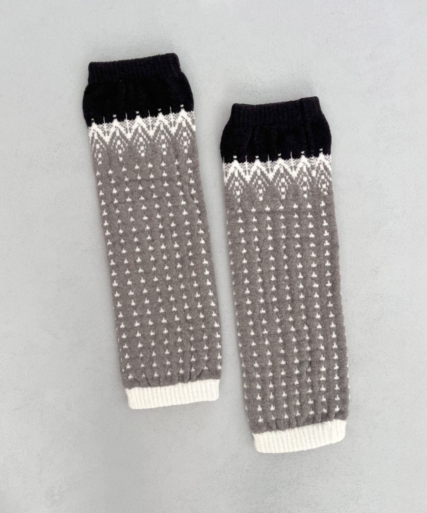 香川で編んだレッグウォーマー nordic