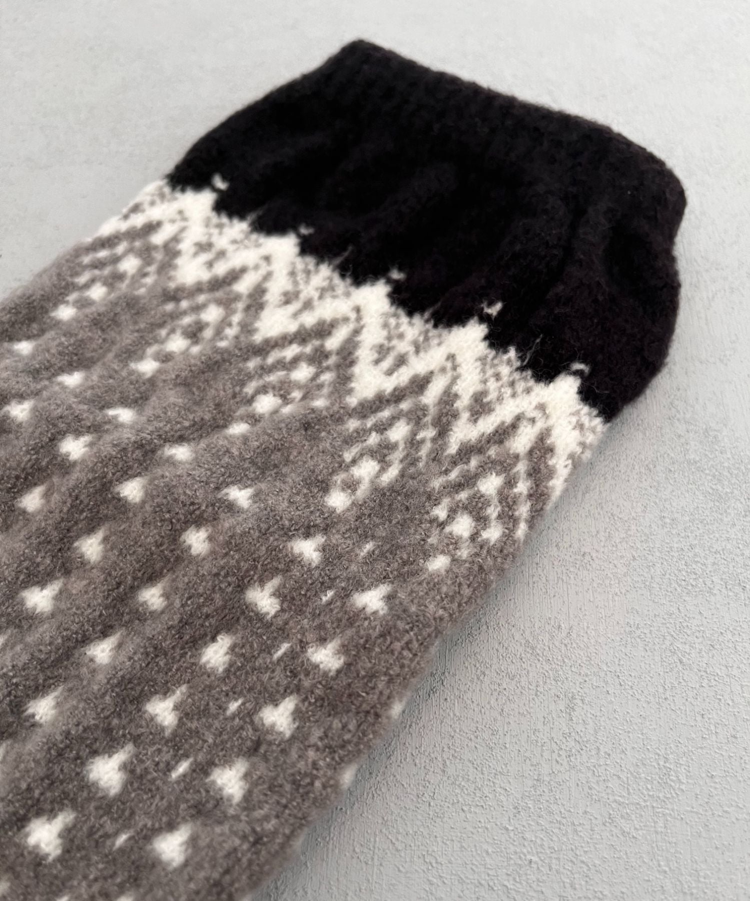 香川で編んだレッグウォーマー nordic