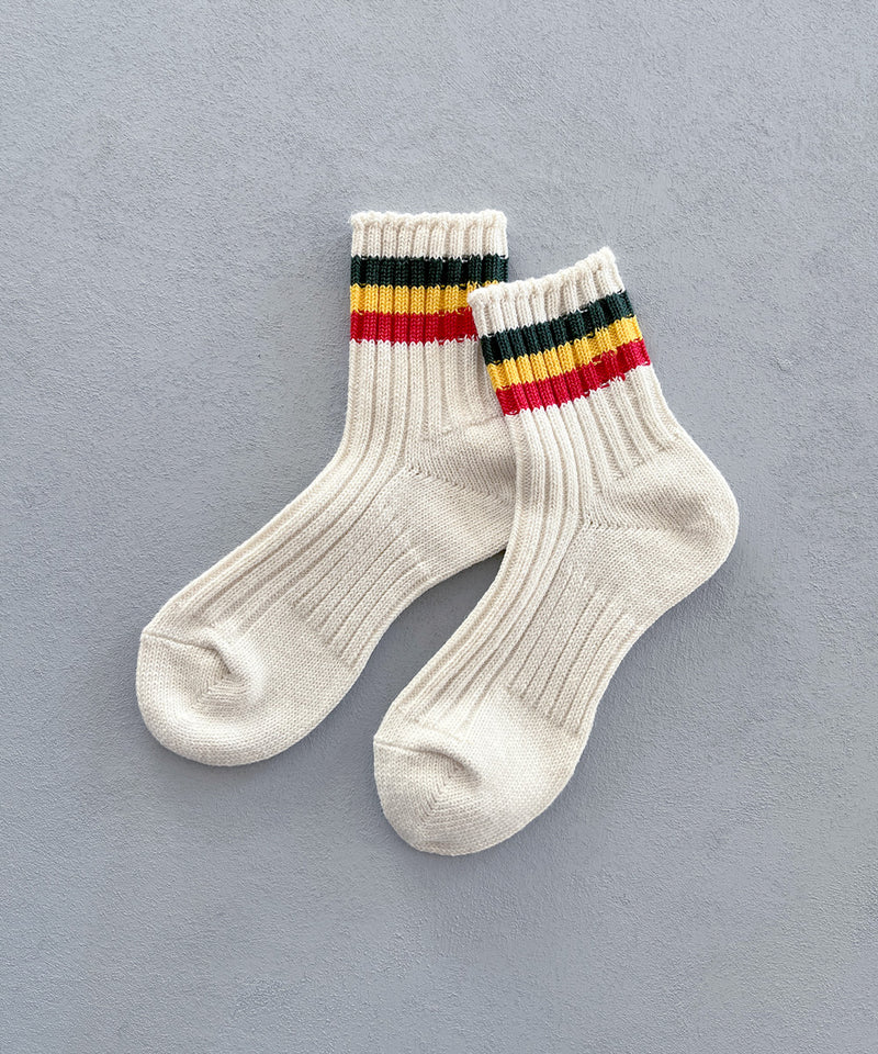 TM42S-191【 3LINE Organic cotton Hemp socks 】