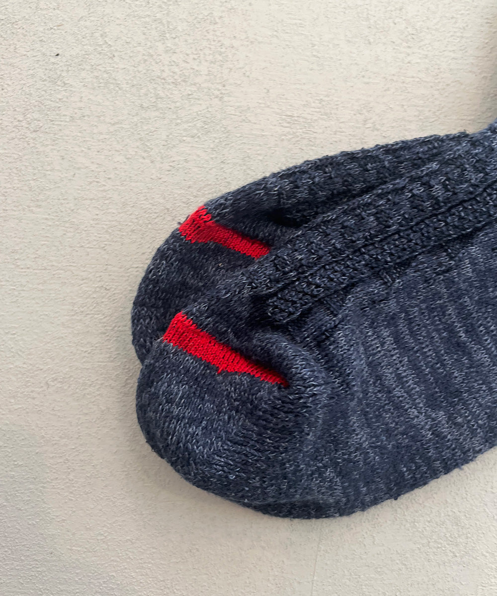 TM42W-202【 Back Side Pile Knit Cable Hemp Socks 】