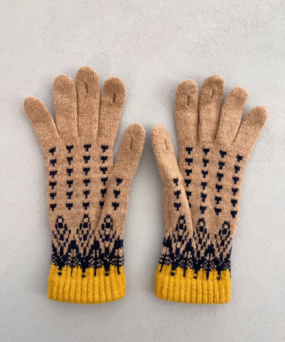 香川で編んだNordic手袋