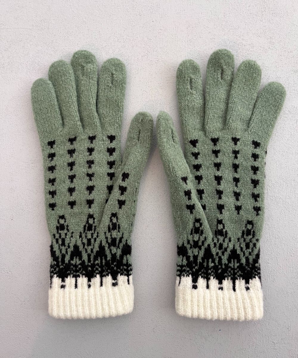 香川で編んだNordic手袋