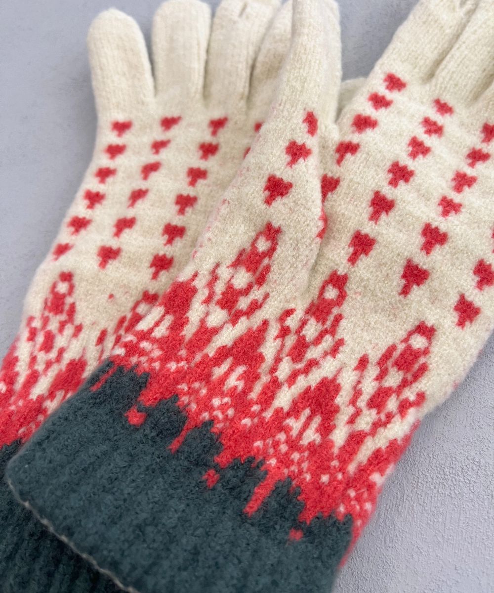 香川で編んだNordic手袋