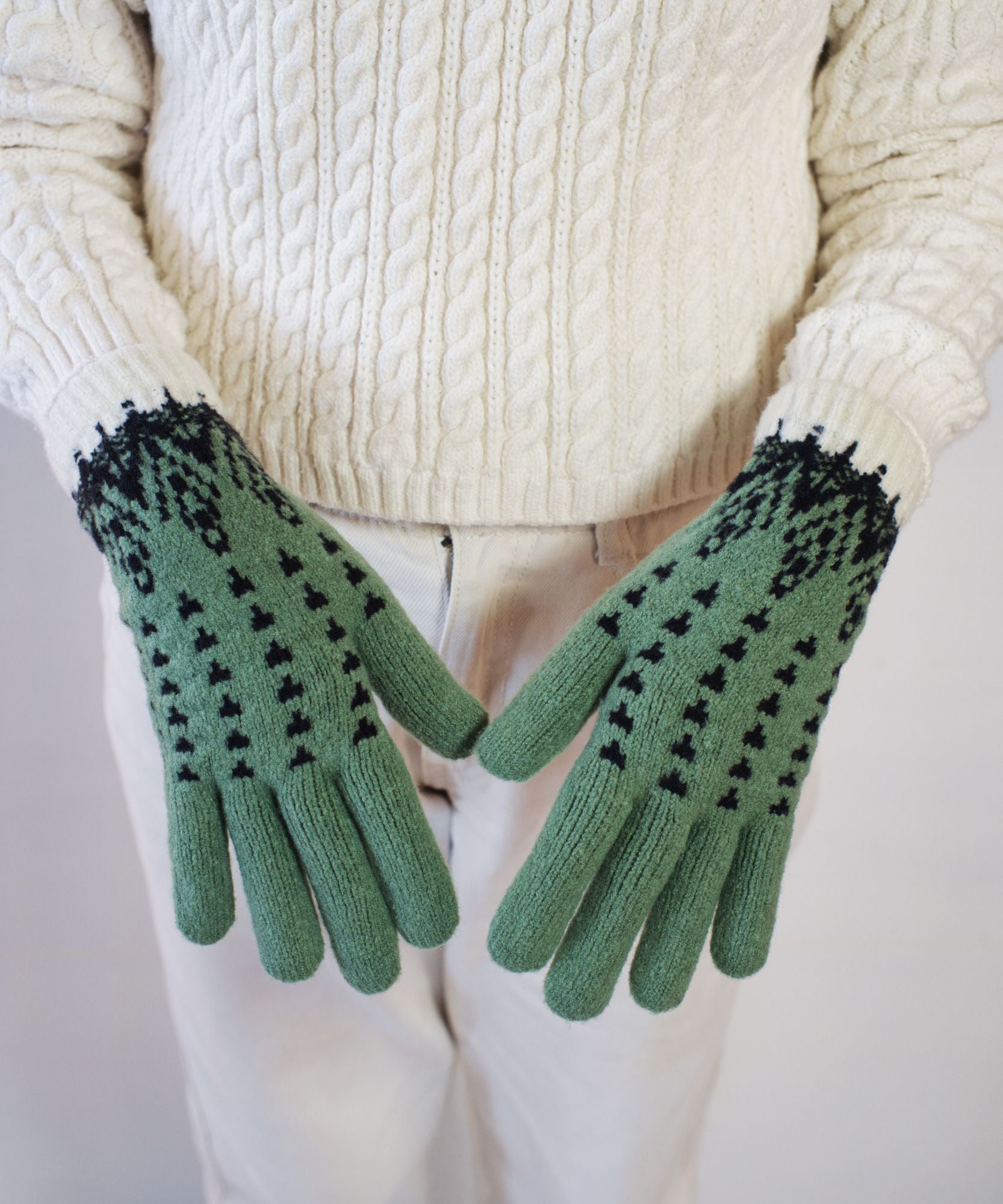 香川で編んだNordic手袋