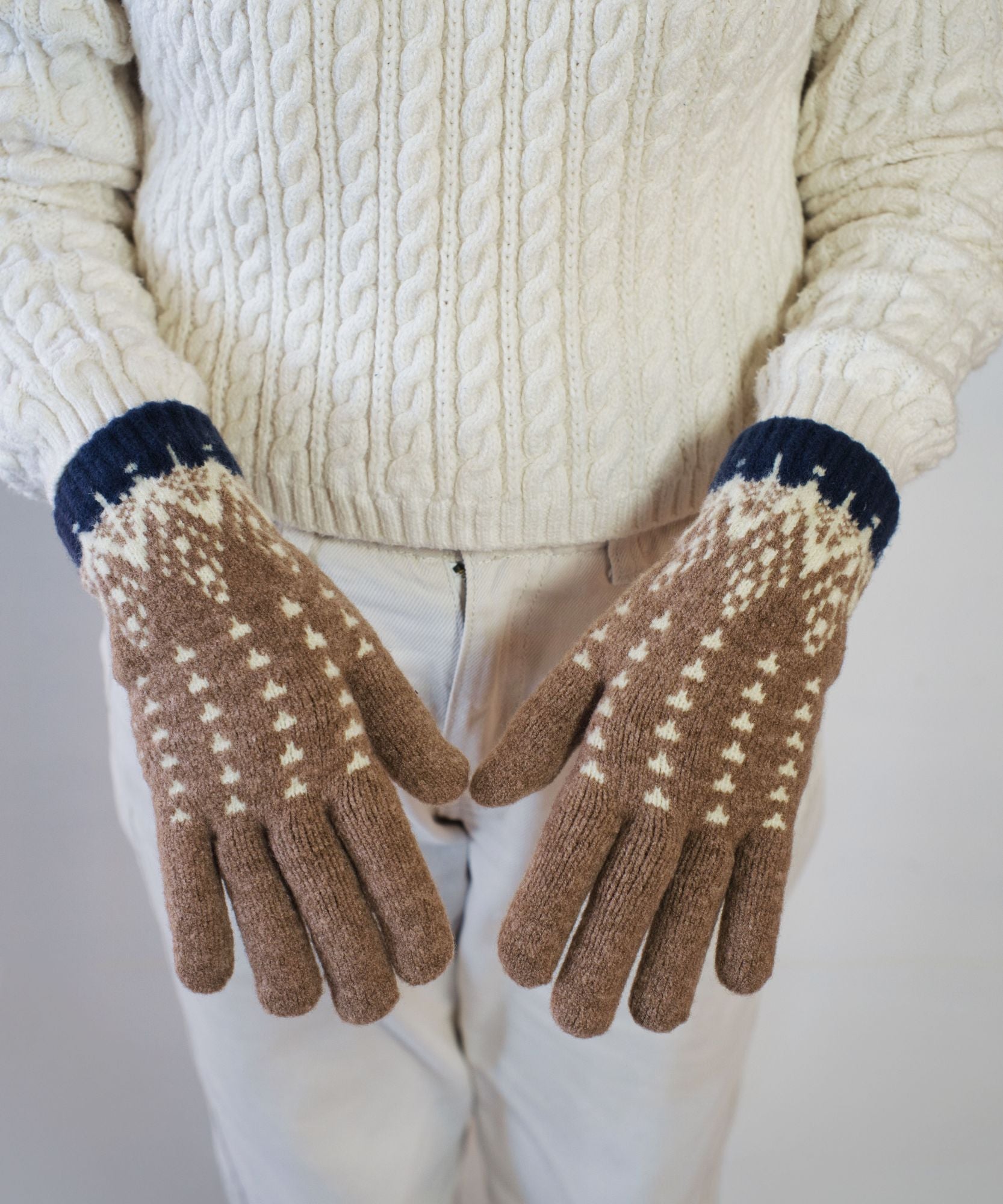 香川で編んだNordic手袋