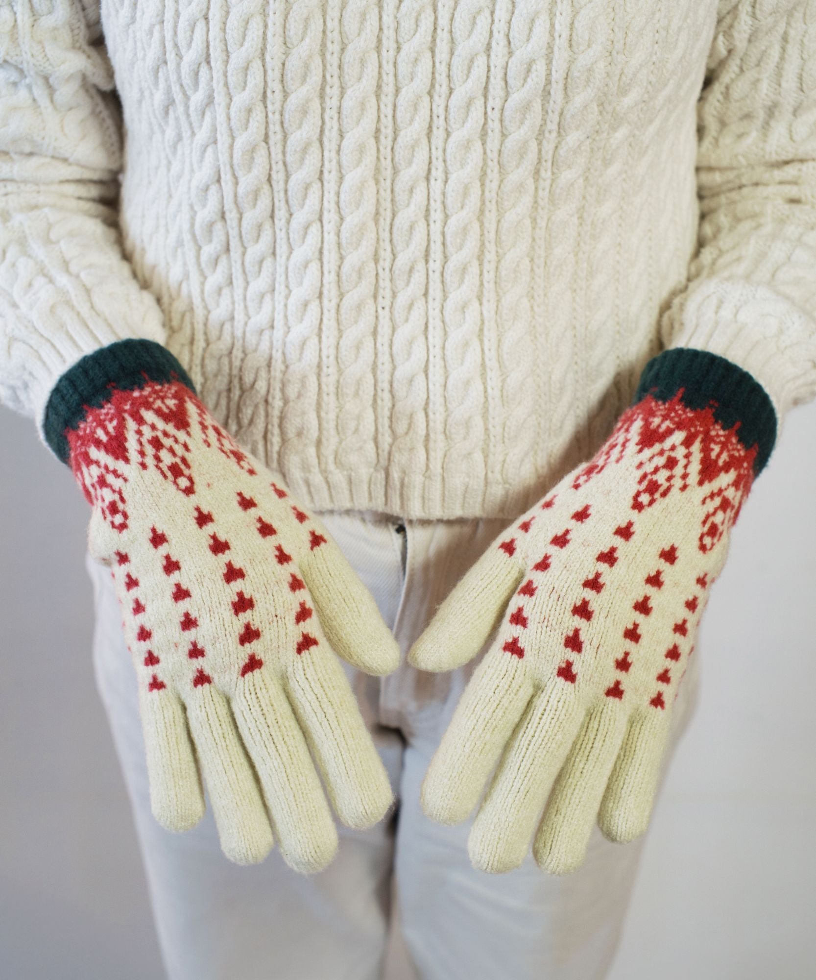 香川で編んだNordic手袋