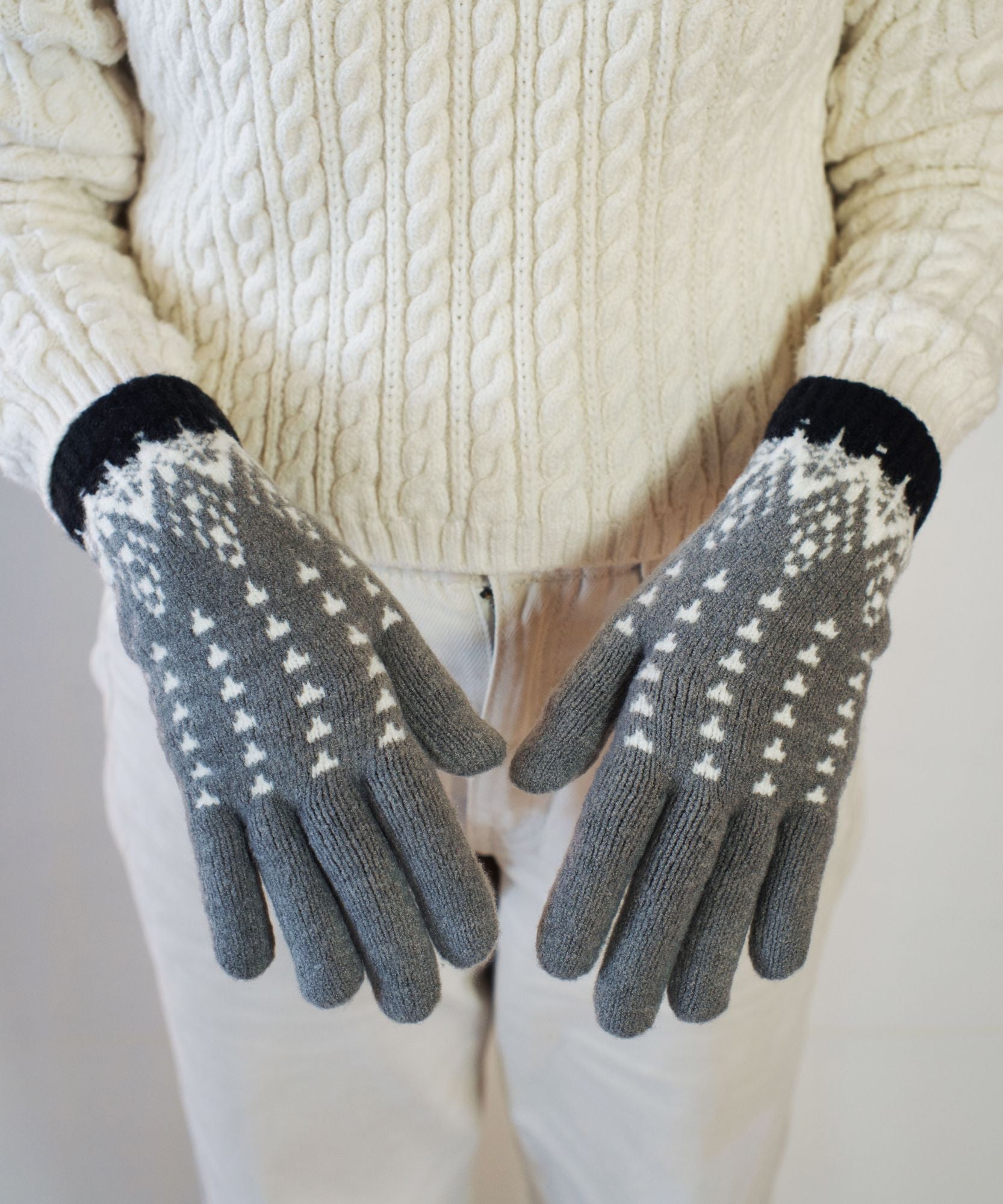 香川で編んだNordic手袋