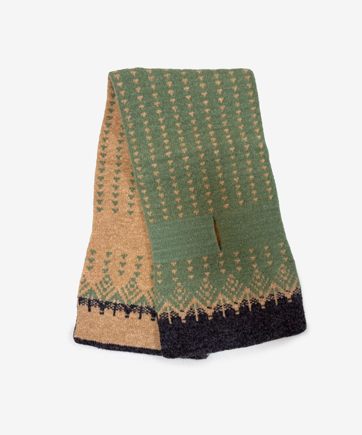 香川で編んだ洗えるショートマフラー nordic