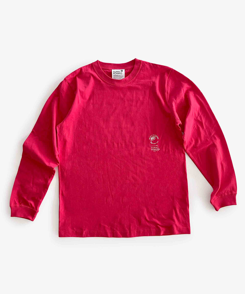 NOMADO lab ロゴ リブ L/S Tee