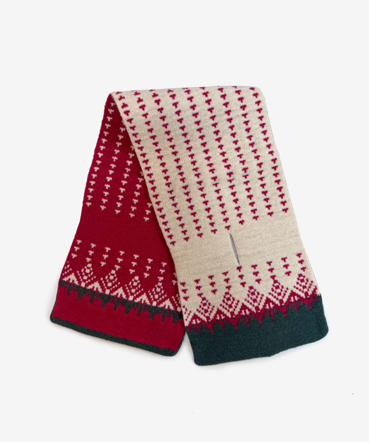 香川で編んだ洗えるショートマフラー nordic