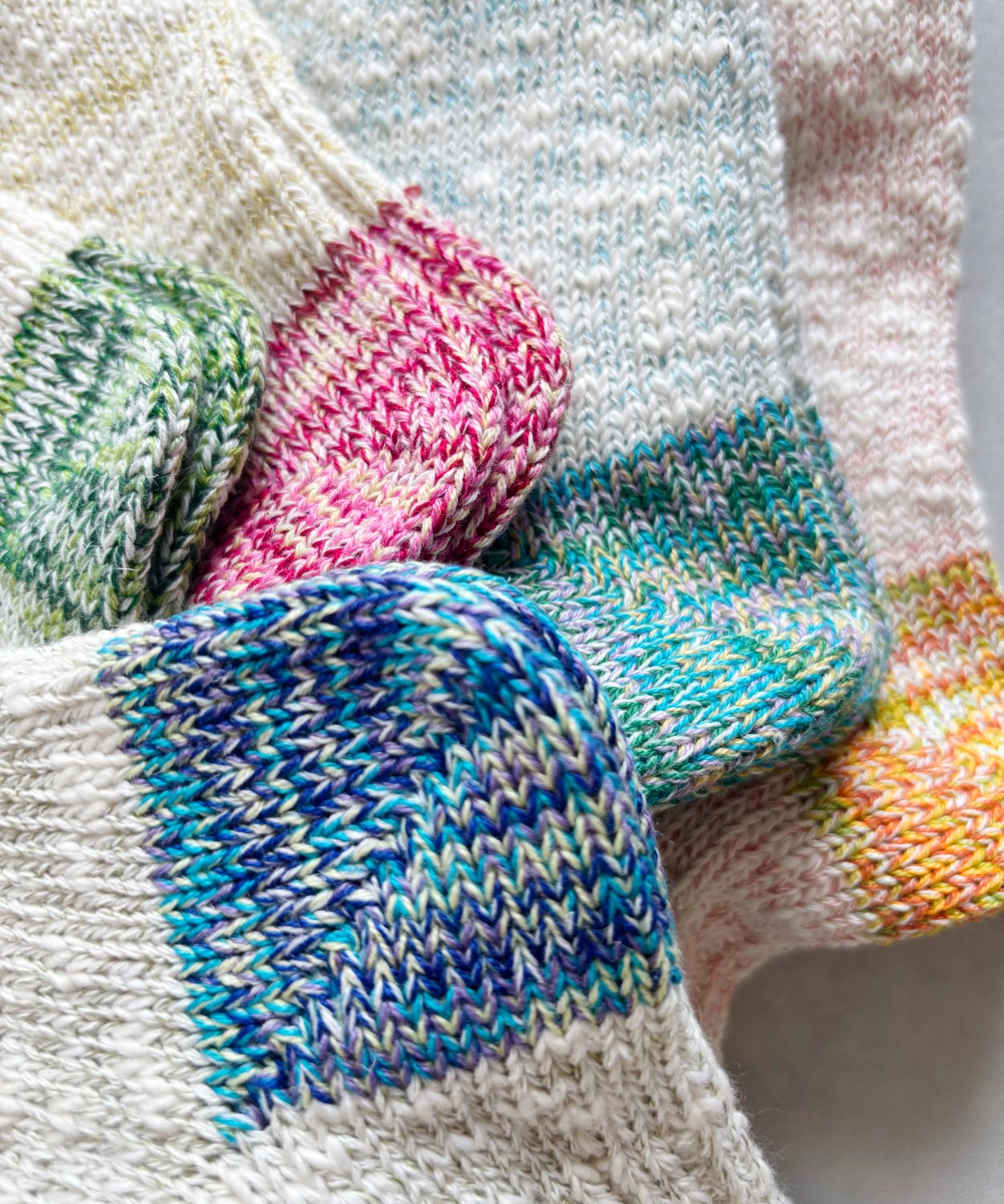 TM62S-223【つま先とかかとの引き揃え糸の麻の靴下 】