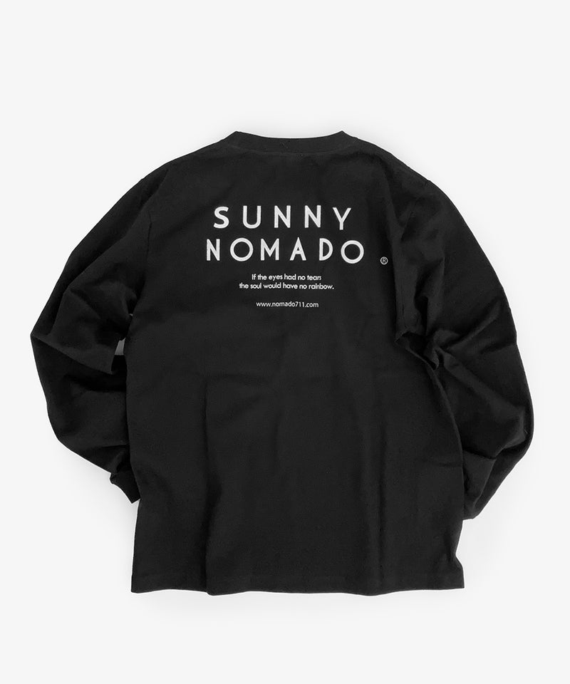 NOMADO lab ロゴ リブ L/S Tee