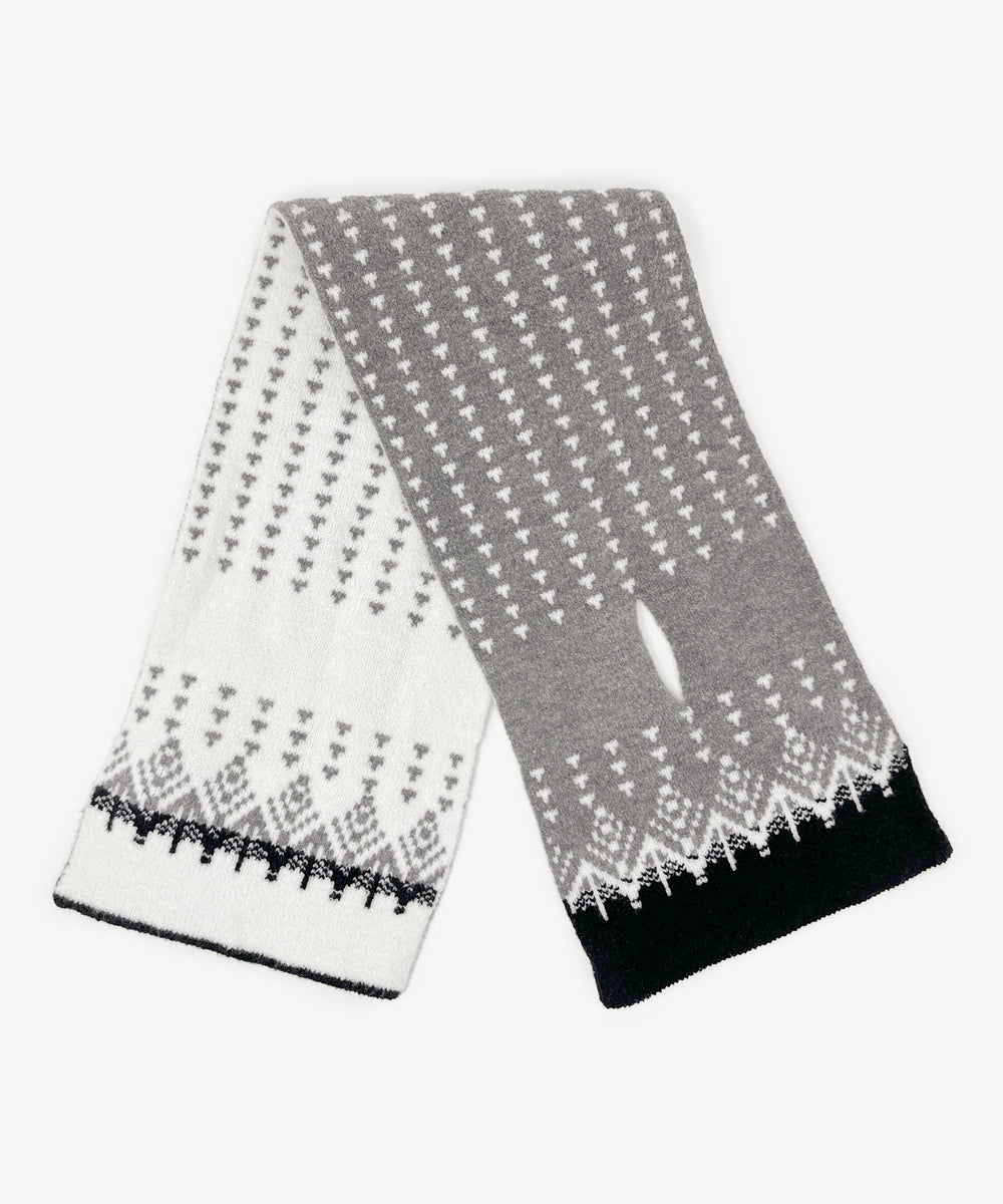 香川で編んだ洗えるショートマフラー nordic